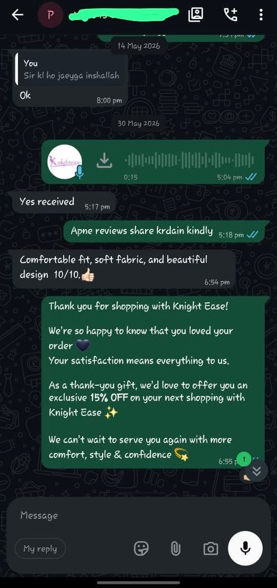 Customer review screenshot