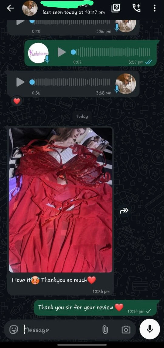 Customer review screenshot