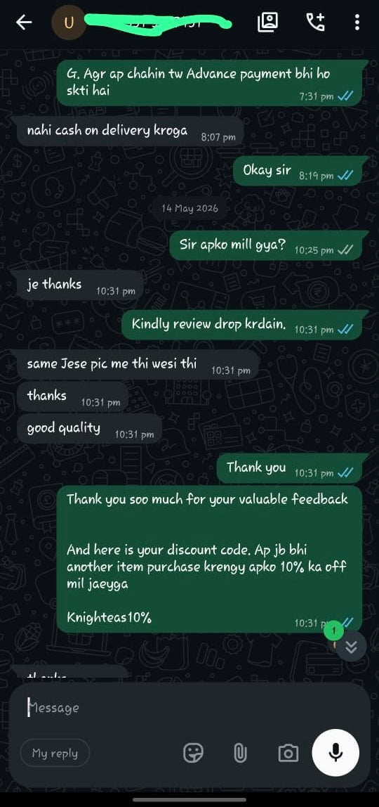 Customer review screenshot