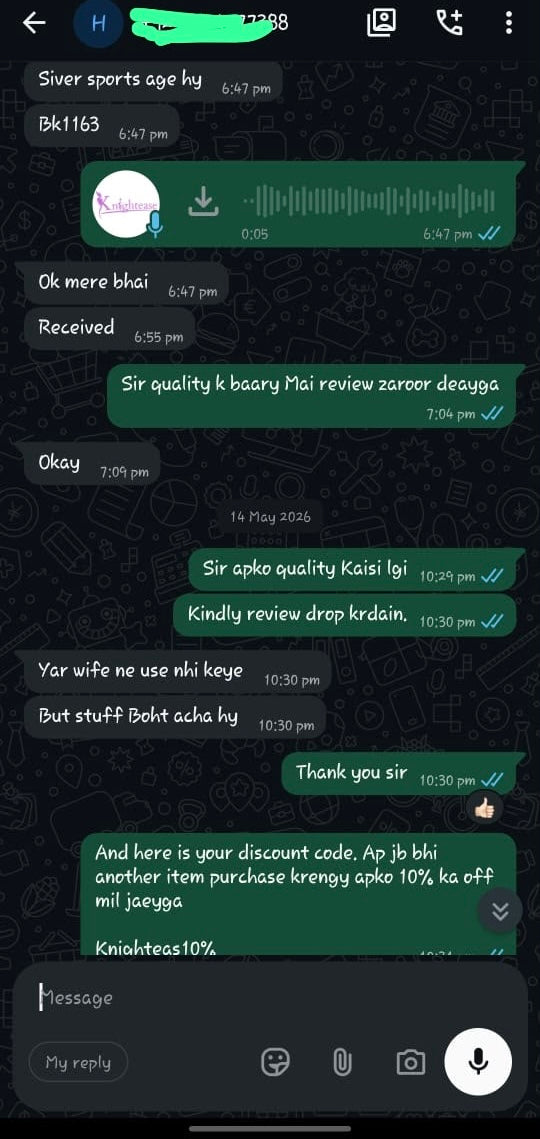 Customer review screenshot