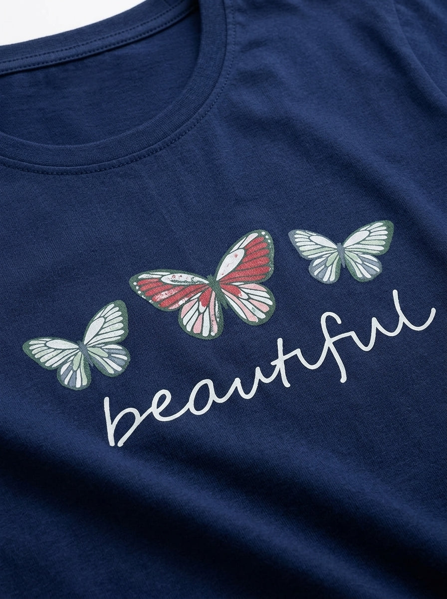 Butterfly Bliss Lounge Set - Navy