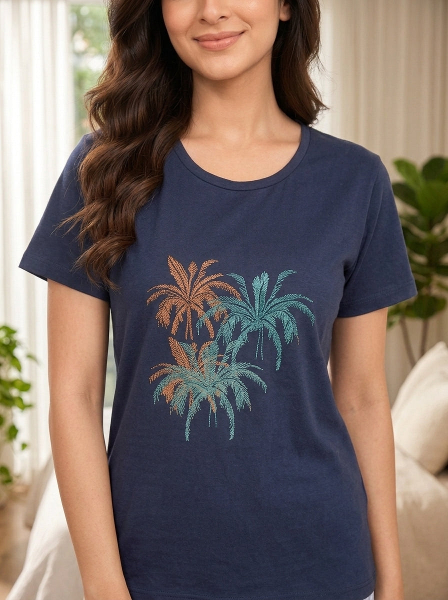 Midnight Palm Night Suit